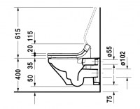 PACK INODORO SUSPENDIDO DURASTYLE-SENSOWASH DURAVIT